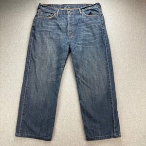 Levi Strauss Jeans Mens 40x32 505 Medium Blue Denim Regular Fit Straight Leg